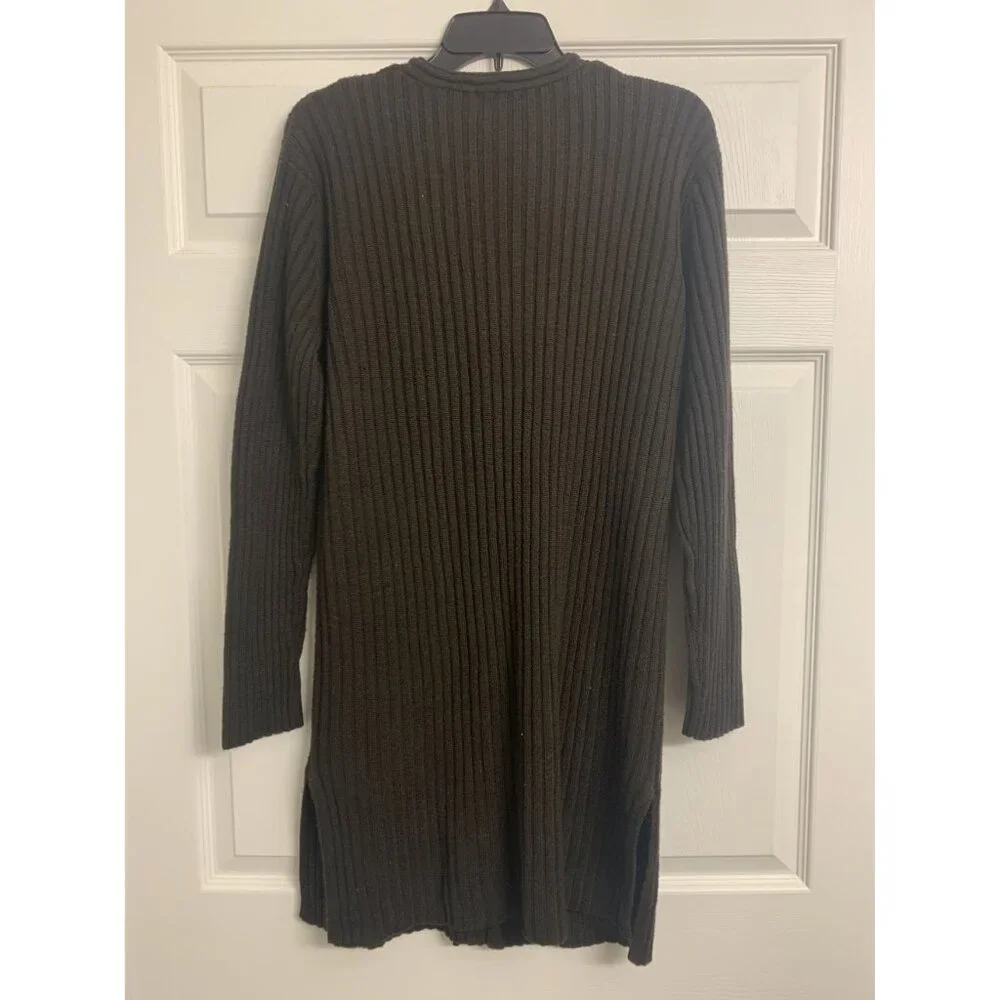 Reflections Long Ribbed Knit Button‎ Up Sweater Cardigan Size L - Picture 3 of 7